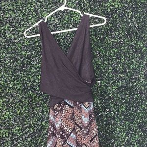Anthropology Amadi Cross Wrap Dress